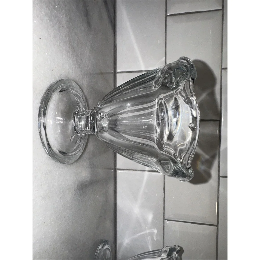 Vintage Anchor‎ Hocking Sundae Petal Fluted Lettuce Ice Cream  Sherbet GW003